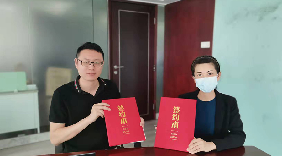 祝賀！金環(huán)電器與寧波某品牌電商客戶再次合作，簽約成功！